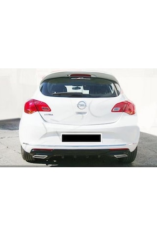 Opel Astra J Hb 2013 - 2015 Egzoz Görünümlü Arka Tampon Eki - Dif