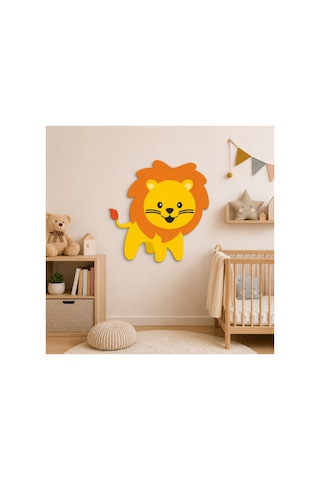 Sürpriz Hediyeli 30 Cm Aslan Figür 3mm Foreks Baskı Çocuk Odası, Doğum Günü Ve Parti Dekoru Diğer