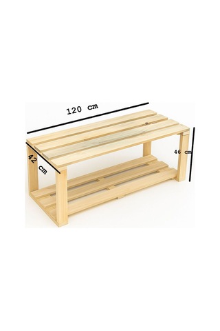 Çok Amaçlı Ahşap Bench Kahverengi Kahverengi