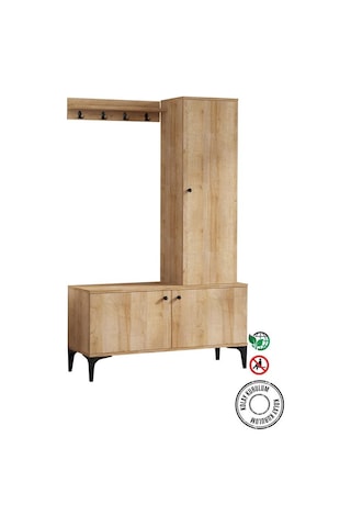 Decormet Lex Vestiyer Safir Meşe Çok Renkli