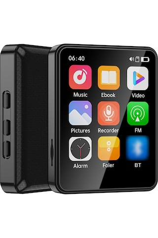 Kangvka Bluetooth 5.3 Dokunmatik Ekran Mp3 Mp4 Çalar, Dahili Hoparlör Ve Tf Kart Desteği İle Müzik, Video Ve E-kitap Keyfi