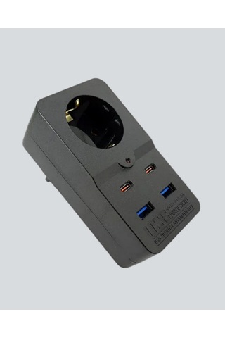 Hnrlıshp Akıllı Akım Dengelemeli Priz 2500w 4 Usb Type C Çıkışlı