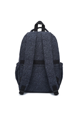 Smart Bags Büyük Boy Laptop Bölmeli Çok Cepli Su Geçirmez Krınkıl Kumaş Lise Okul Çantası Puantiye Siyah
