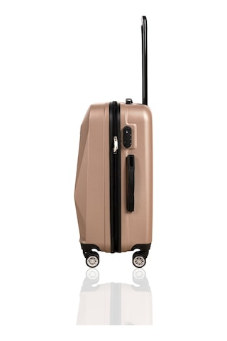 Polo&Sky Elmas Model Gold Renk Orta Boy Valiz Bavul Altın