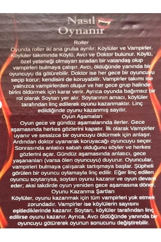 Vampir Köylü Rol Yapma Ve Cesaret Oyunu - Eğlenceye Hazır Mısın Vampiri Bulabilecek Misin