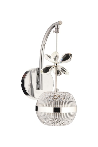 Prenses Krom Ledli Aplik Salon Mutfak Oda Oturma Odası Hol Ledli Aplik Sb-ld-704 Krom