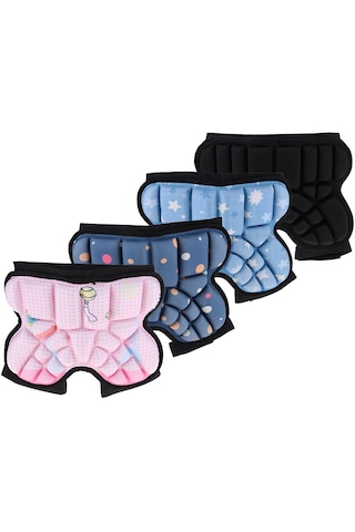 Homyl 3d Yastıklı Kalça Koruyucu Kısa Çocuk Butt Pad Siyah Siyah