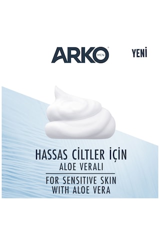 Arko Men Sensitive Tıraş Köpüğü 4 x 200 ML