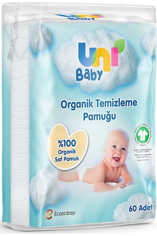 Uni Baby Bebek Temizleme Pamuğu 60 Adet Tekli Pk 12 Li Set 12'li Set