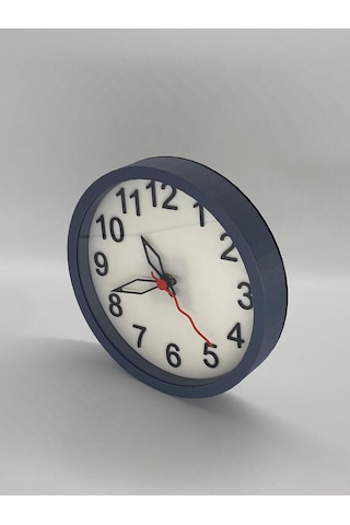 Klasik Duvar Saati Koyu Gri Kasa