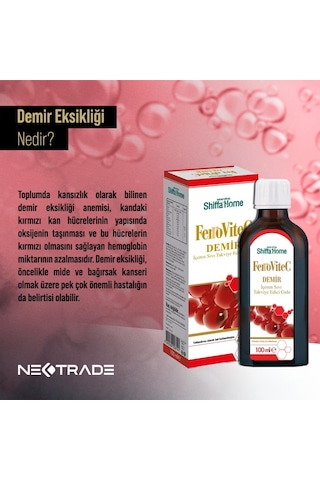 Aksu Vital - Shiffa Home Ferrovitec Demir Şurup 100 ML