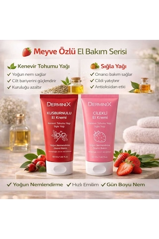 El Kremi 2'li Set 50 Ml Çilek & Kuşburnu Yoğun Nemlendirici Bakım