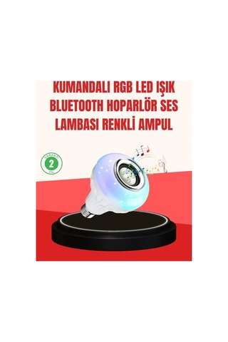Buğz Akıllı Led Ampul E27 Uyumlu Ve Müzik Çalarlı Tasarım Diğer