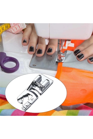 Aile Dikiş Makinesi Alçak Tutuculu Kıvırma Ayak Seti 2Mm 4 MM 6Mm