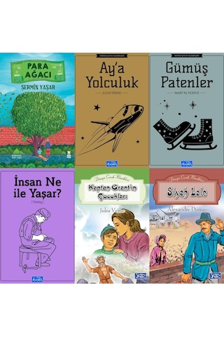 Parıltı Yayınları Şermin Yaşar Para Ağacı 80 Günde Devri Alem Gümüş Patenler Beyaz Diş