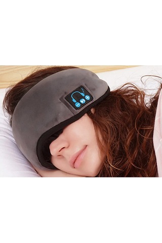 Xindoker Kablosuz Bluetooth Uyku Maskesi - Rahat Müzik Dinleme Ve Işık Engelleme Özellikli Siyah