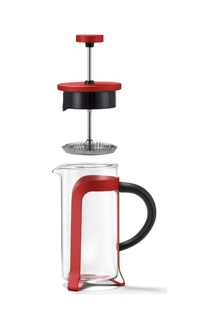 French Press 300 Ml, Kırmızı Çok Renkli