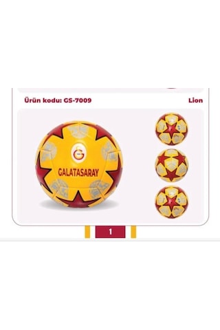 Gs-7009 Galatasaray Futbol Topu Lion-cnt Sarı