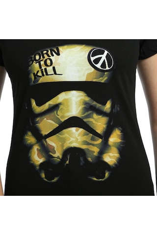 Bant Giyim - Star Wars Trooper Siyah Kadın T-Shirt Tişört