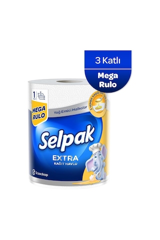 Selpak Yağ Emici Kağıt Havlu 1 Dev Rulo 1 3