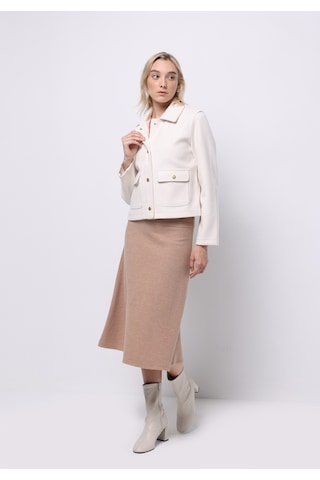 Colin's Colins Regular Fit Düz Kadın Beige Melange Etek Cl1075721 Q1.v2 Bme Bej