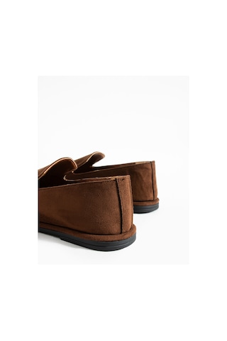Konforlu Kadın Süet Mokasen Ayakkabı Loafer Acıkahve