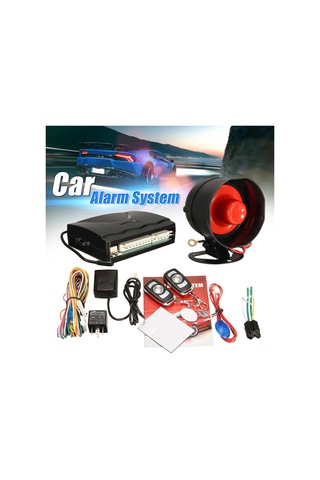 Wezone 12v Araba Tek Yönlü Hırsızlık Engeli: Titreşimli Alarm, 2 Kumanda, 125db Ses, 100m Menzil, Kolay Kurulum Mavi Paket