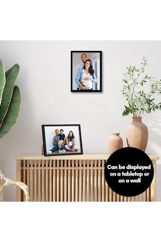 Siyah 8x11 Resim Çerçevesi - 2&apos Li Set - Kırılmaya Dayanıklı Camlı İnce Kenarlıklı Fotoğraf Çerçevesi, Asma Donanımı Ve Duvar Veya Masa Üstü İçin Yatay Veya Dikey Ekran İçin Dahili Şövale