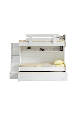 Ranza, Su Mdf Mebran Yavrulu Ranza + Mdf 3 Kapılı Dolap - Setay Beyaz