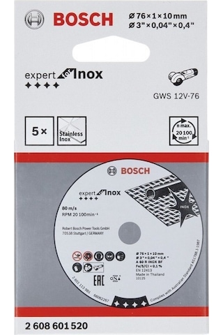 Bosch 76x1.0 mm Expert For Inox Kesme Diski - 2608601520