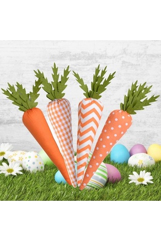 Pazly Turuncu-seri Süslemeleri Suntek Paskalya Oturma Odası Havuç 4x Yb