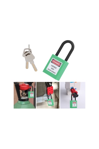 Tenfowee Endüstriyel Nylon İzole Güvenlik Kilitleri - 38mm Sıcaklık Dayanıklı -57 C/+177 C Elektrik/hidrolik Uygulamaları İçin Mor Plastik Kilit Diğer