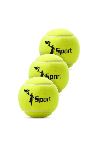 3 Adet Tenis Topu Başlangıç Seviye Eğitim Antrenman Amatör Maç Topu Tennis Ball