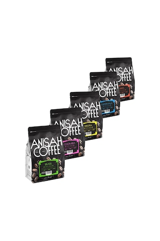 Anisah Dünya Filtre Kahve Çekirdek Set 5 x 250 G