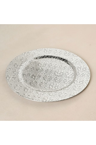Karaca Home New Year Yılbaşı Snow Supla Silver 33 Cm Gri