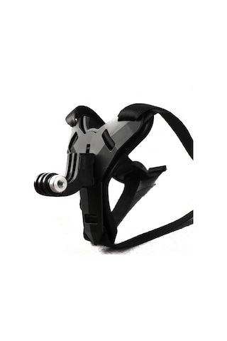 Tüm Aksiyon Kameralara Uyumlu Kask Çene Bağlantı Kayışı Siyah