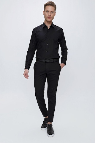 P 1112 Slim Fit Siyah Spor Pantolon Siyah