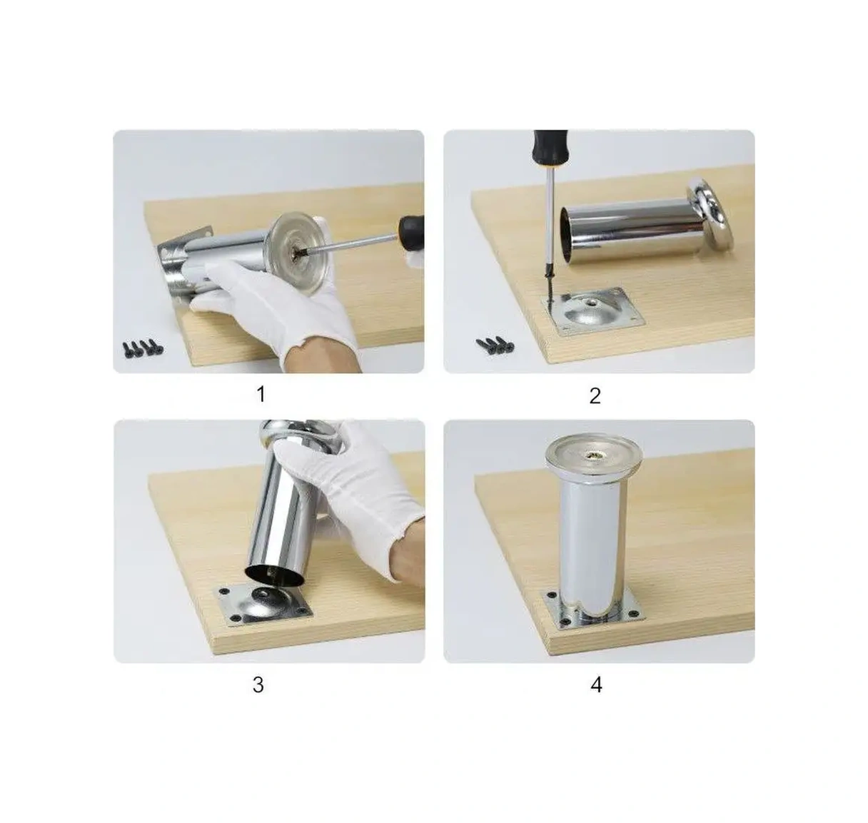 Furniko Metal Mobilya Ayakları 8 Cm 162846477 Krom