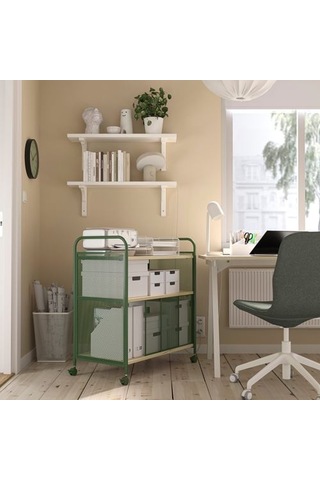 Ikea Nålmakare Servis Arabası, Koyu Yeşil-metal, 79x44x88 Cm