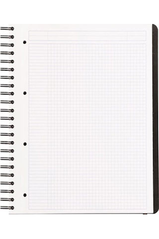 Rhodia Active Spiralli Defter A4+ Kareli 80 Yp.Siyah RC119930 Siyah