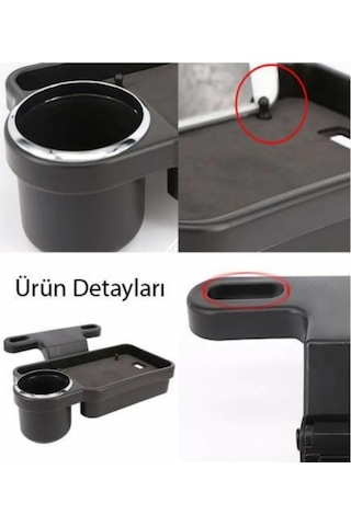 Araç Arka Koltuk Için Bardaklık