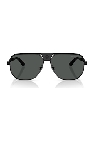 Versace Ve 2294 126187 61 Unisex Geometrik Siyah Metal Güneş Gözlüğü