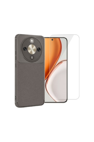 Nihcase Honor Magic 8 Lite Kılıf Negro Karbon Tasarım Kılıf Ve Nano Ekran Koruyucu