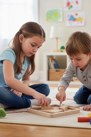 Ahşap Eğitici Kare Puzzle Model Yapboz