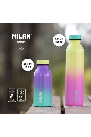 Mılan 643012Sn Sunset Paslanmaz Izotermal Matara Turkuaz Lila 354