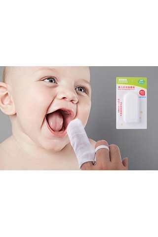 Konesam Bebekler İçin Yumuşak Pamuklu Parmak Fırçası - 6 Adet Yeniden Kullanılabilir Ağız Temizleme Fırçası