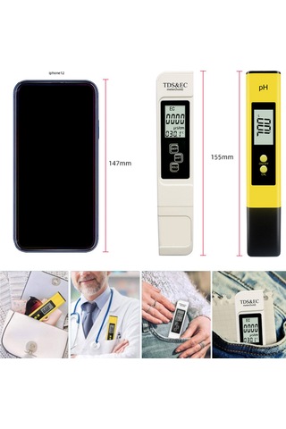 Reedark Taşınabilir Su Kalite Analizörü: Ph, Tds Ve Ec Ölçümü İçin Yüksek Hassasiyetli Test Kalemi