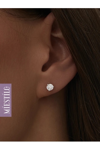 Miestilo 925 Ayar Gümüş Küpe Gümüş Çiviler Pusterler 162697544 beyaz