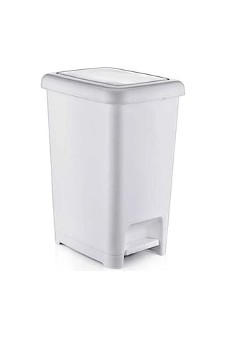 Cey Grup Pedallı Slim Gri Çöp Kovası 30 L Gri