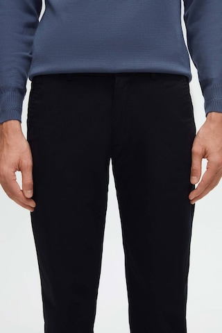 D's Damat Ds Damat Slim Fit Lacivert Armürlü Yan Beli Lastikli Esnek Likralı Yandan Cepli Chino Pantolon 2HCC3ORT20001 Lacivert